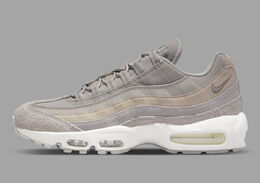 Nike: Бежевые кроссовки Air Max 95 SE