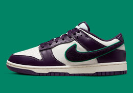 Nike: Фиолетовые кроссовки Dunk Low Retro