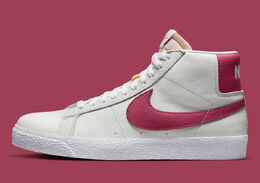 Nike: Белые кроссовки SB Blazer Mid