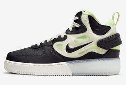 Nike: Зелёные кроссовки Air Force 1