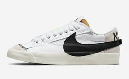 Nike: Белые кроссовки Blazer Low