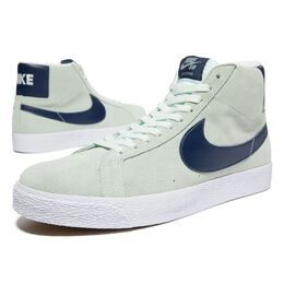 Nike: Зелёные кроссовки SB Zoom Blazer Mid