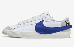 Nike: Белые кроссовки Blazer Low