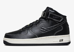 Nike: Чёрные кроссовки Air Force 1