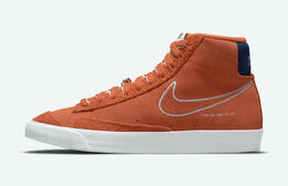 Nike: Оранжевые кроссовки Blazer Mid 77