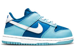 Nike: Голубые кроссовки Dunk Low Retro