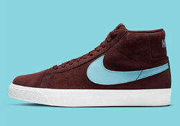 Nike: Бордовые кроссовки SB Blazer Mid