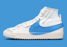 Nike: Белые кроссовки Blazer Mid 77