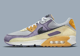 Nike: Фиолетовые кроссовки Air Max 90