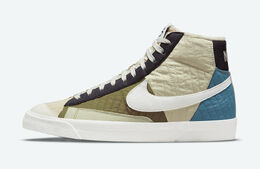 Nike: Бежевые кроссовки Blazer Mid 77