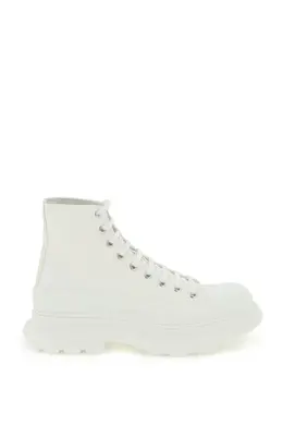 ALEXANDER MCQUEEN: Белые ботинки  Tread Slick