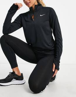 Nike: Чёрный топ  Running