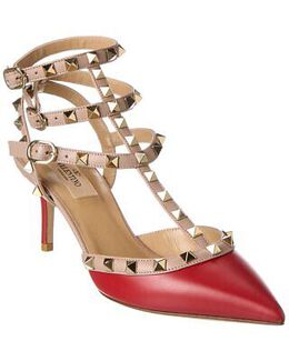 Valentino: Красные туфли Rockstud