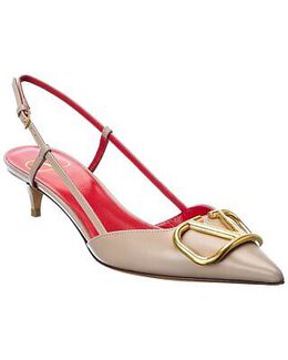 Valentino: Розовые туфли VLogo