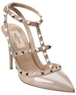 Valentino: Розовые туфли Rockstud