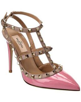 Valentino: Розовые туфли Rockstud