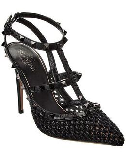 Valentino: Чёрные туфли Rockstud