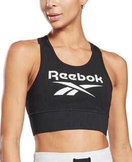 Reebok: Чёрный бюстгальтер 