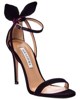 Aquazzura: Красные сандалии Bow Tie 105