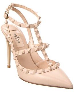 Valentino: Розовые туфли Rockstud