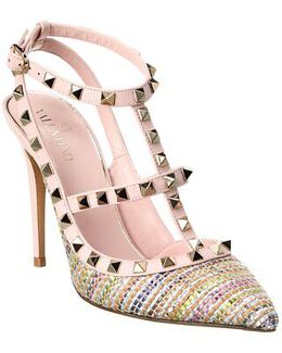 Valentino: Розовые туфли Rockstud