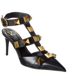 Valentino: Чёрные туфли Roman Stud