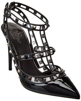 Valentino: Чёрные туфли Rockstud