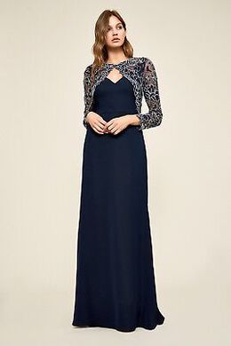 Tadashi Shoji: Тёмное платье