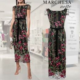 Marchesa: Прозрачное платье