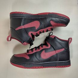 Nike: Чёрные кроссовки Dunk High