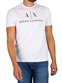 Armani Exchange: Футболка с принтом