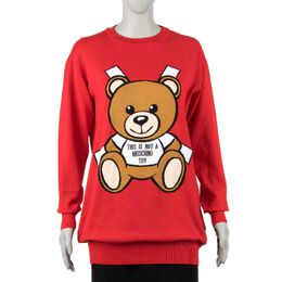 Moschino: Короткий свитер Teddy Bear