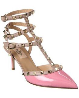 Valentino: Розовые туфли Rockstud