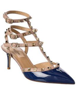 Valentino: Синие туфли Rockstud