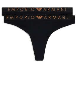 EMPORIO ARMANI Underwear: Чёрные трусы 