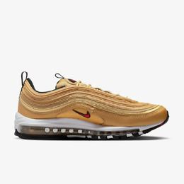 Nike: Золотые кроссовки Air Max 97