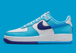 Nike: Синие кроссовки Air Force 1 Low