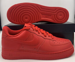 Nike: Красные кроссовки Air Force 1