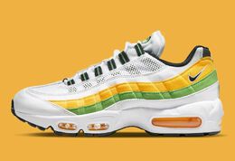 Nike: Зелёные кроссовки Air Max 95 Essential