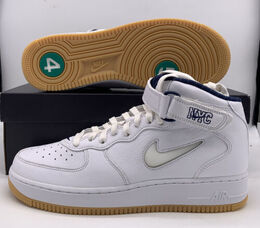 Nike: Синие кроссовки Air Force 1