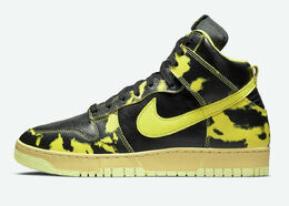 Nike: Жёлтые кроссовки Dunk High