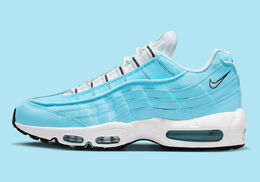 Nike: Голубые кроссовки Air Max 95