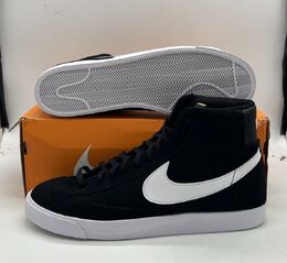 Nike: Чёрные кроссовки Blazer Mid 77