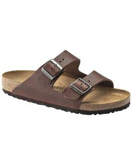 Birkenstock: Тёмные сандалии Arizona