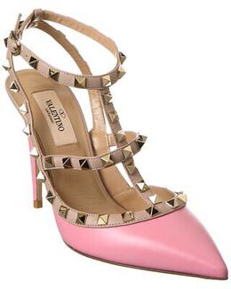 Valentino: Розовые туфли Rockstud