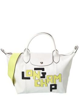 Longchamp: Белая сумка Le Pliage Cuir