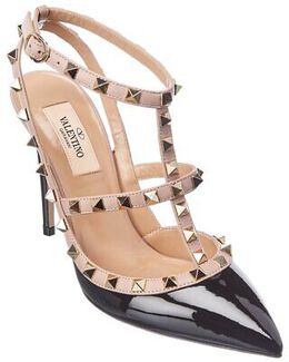 Valentino: Чёрные туфли Rockstud