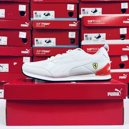 PUMA: Белые кроссовки Ferrari