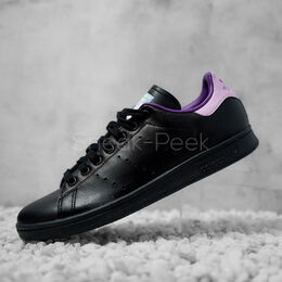 adidas: Чёрные кроссовки Stan Smith