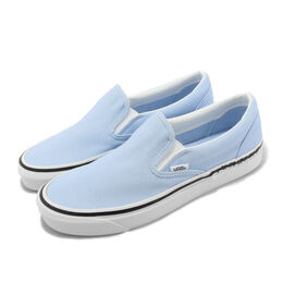 Vans: Голубые мокасины Classic Slip On